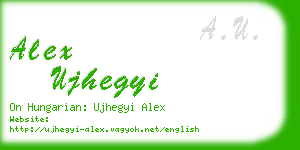 alex ujhegyi business card